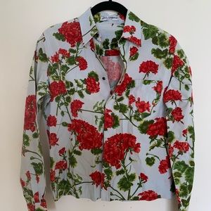 DOLCE & GABBANA floral print button up shirt